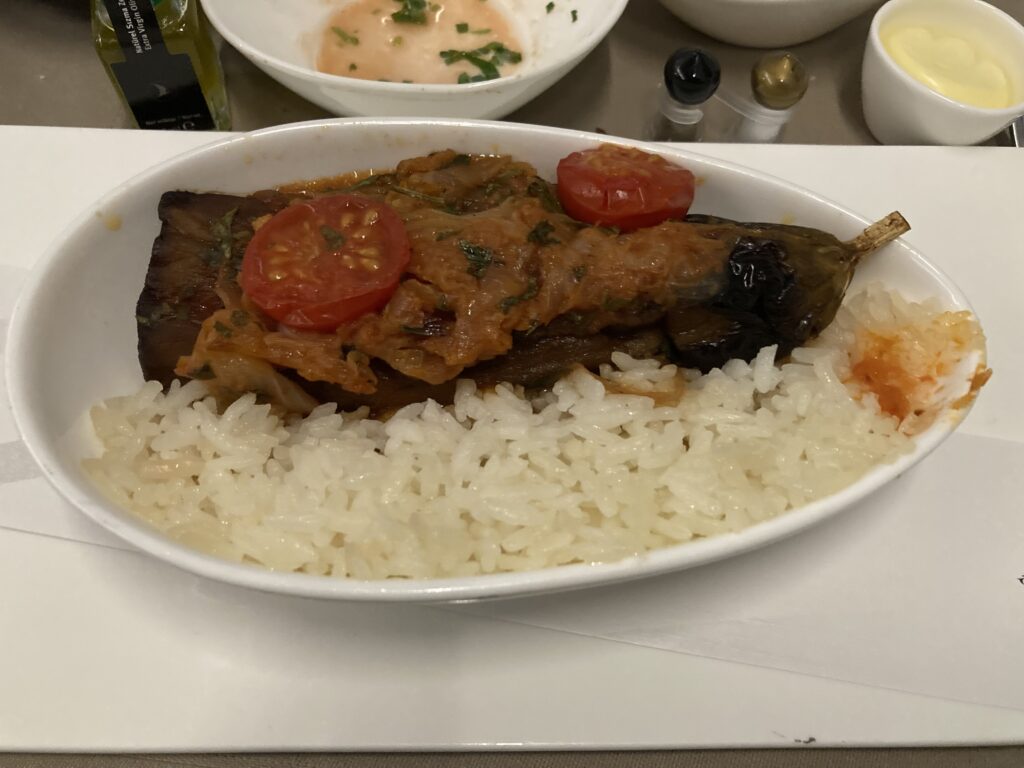 ターキッシュエアライン バルセロナ-イスタンブール便のビジネスクラス