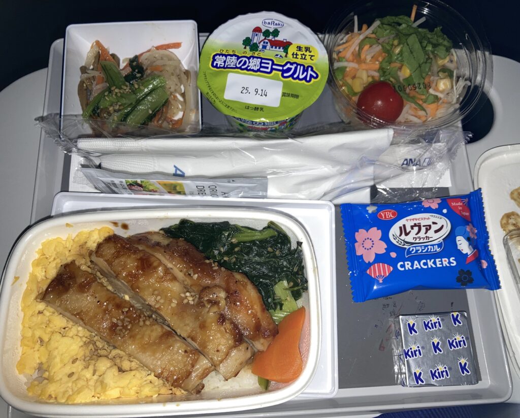 ANA 羽田-ミュンヘン便のエコノミークラス